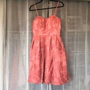 Dusty Pink bridesmaid knee length dress